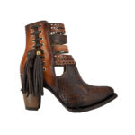 Botines Mujer En Piel Autentica Cuadra Piton 3F29PH