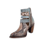 Botines Mujer En Piel Autentica Cuadra Piton 3F29PH - Imagen 6