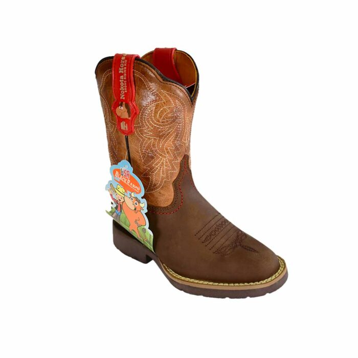 Botas Ni?o Vaqueras En Piel Autentica Nokota Roper Woody H20 - Imagen 2