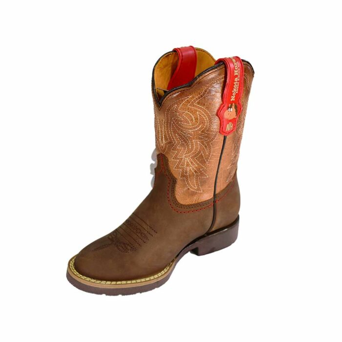 Botas Ni?o Vaqueras En Piel Autentica Nokota Roper Woody H20 - Imagen 3