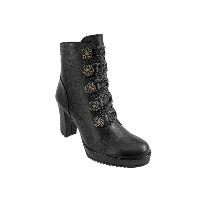 9000144-2.jpg Botines Mujer En Piel Autentica Lyard Athos - Imagen 3