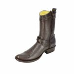 Botas Hombre Vaqueras En Piel Autentica African Corrugado - Imagen 3