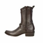 Botas Hombre Vaqueras En Piel Autentica African Corrugado - Imagen 4