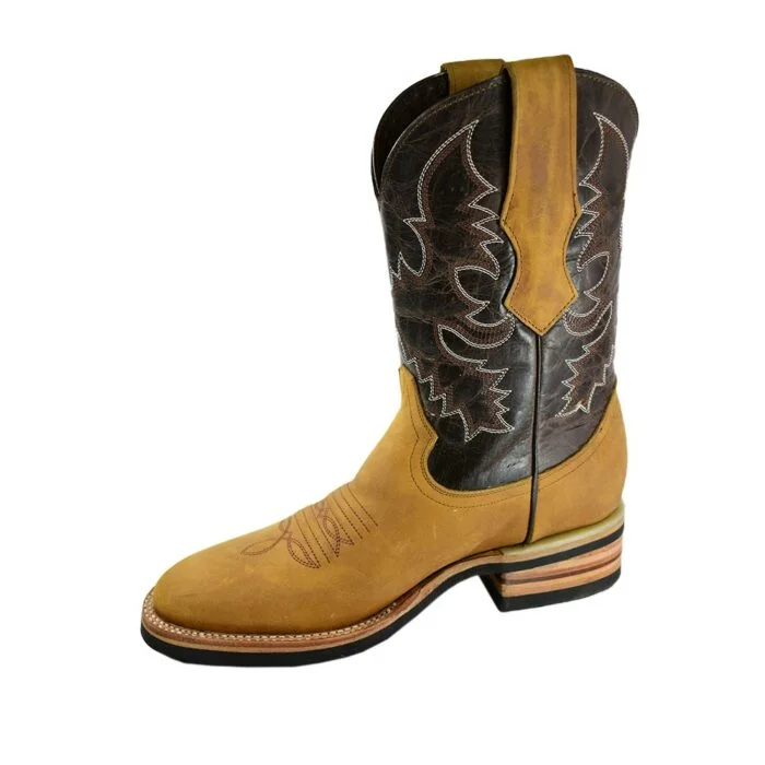 Botas Hombre Vaqueras En Piel Autentica African Mc-222 - Imagen 3