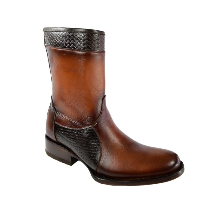 Botines Hombre Vaqueras En Piel Autentica African Mc-162 - Imagen 2