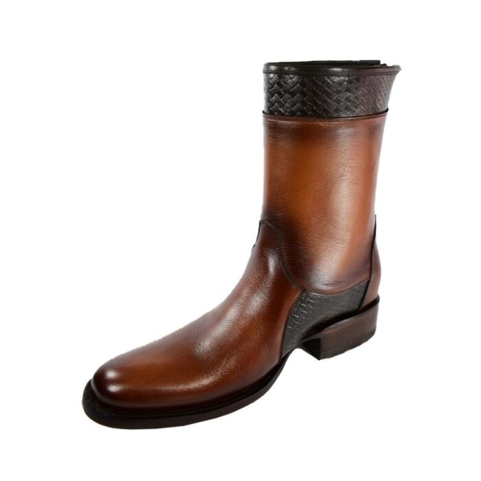 Botines Hombre Vaqueras En Piel Autentica African Mc-162 - Imagen 5