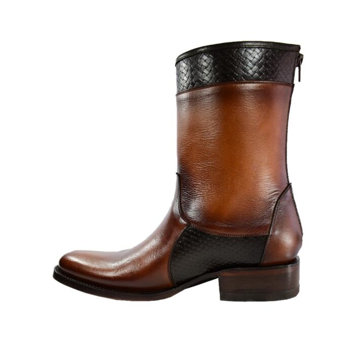 Botines Hombre Vaqueras En Piel Autentica African Mc-162 - Imagen 4