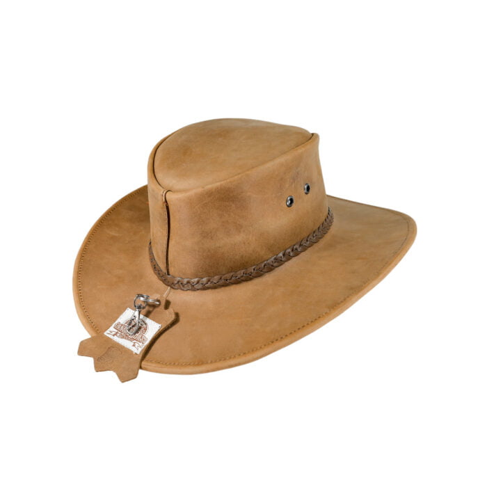 Sombrero Hombre En Piel Autentica Canyon Trenza - Imagen 6