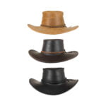 Sombrero Hombre En Piel Autentica Canyon Trenza - Imagen 2