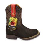 Botas Ni?o Vaqueras En Piel De Cuello De Toro Nokota W011522