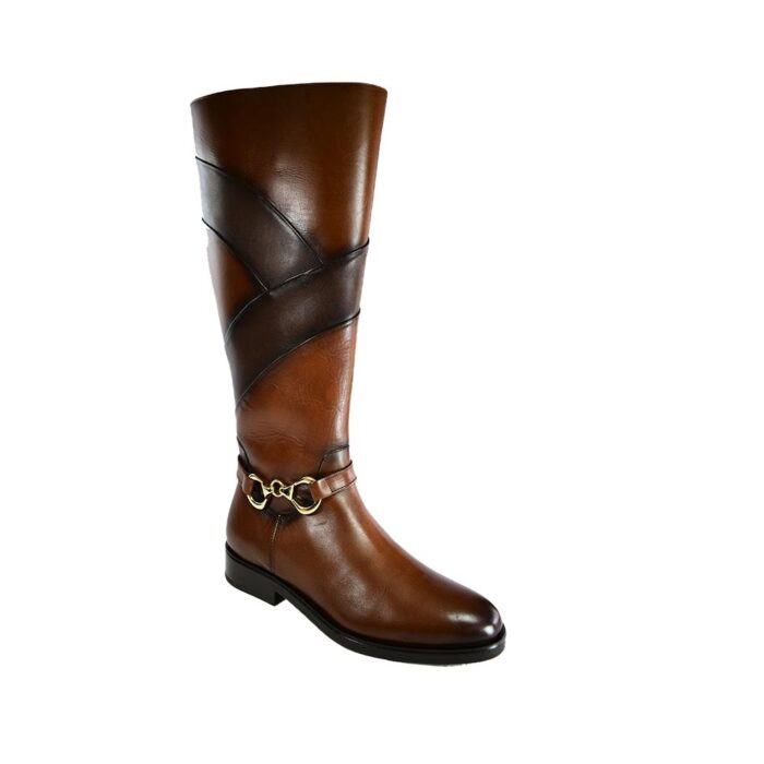 9000372 (2) Botas Mujer Altas En Piel Autentica Cuadra 83Ttsts - Imagen 2