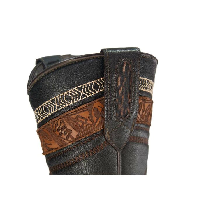 Botas Hombre Vaqueras En Piel Autentica African Mc-299 - Imagen 4