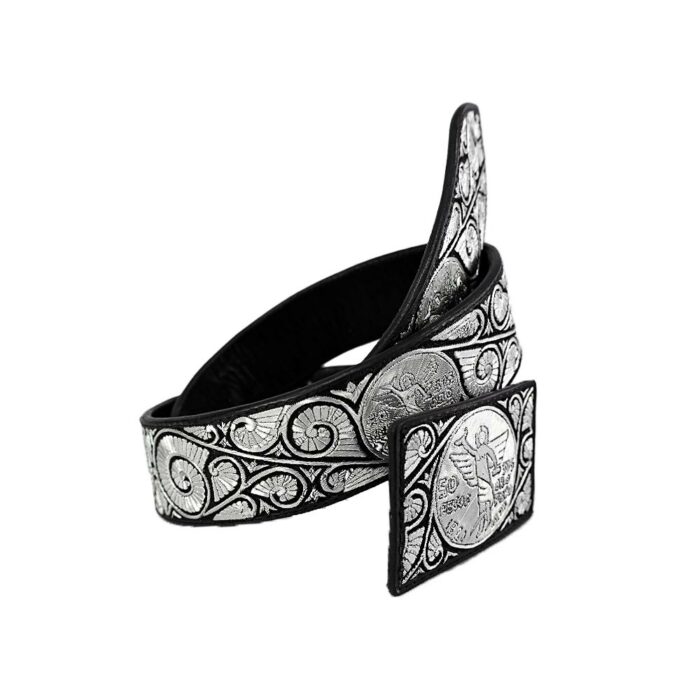 Cinturon Hombre En Hilo De Plata Mabo Quimera 2" - Imagen 3