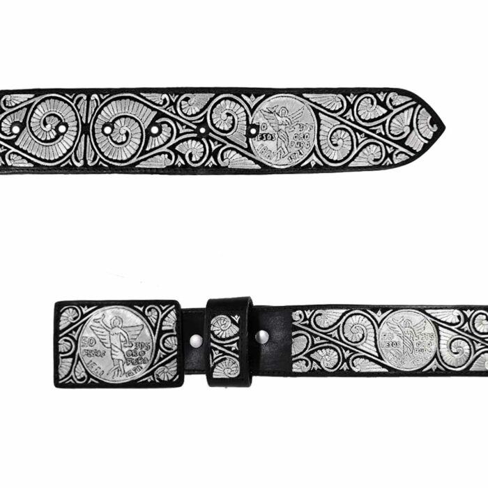 Cinturon Hombre En Hilo De Plata Mabo Quimera 2" - Imagen 2