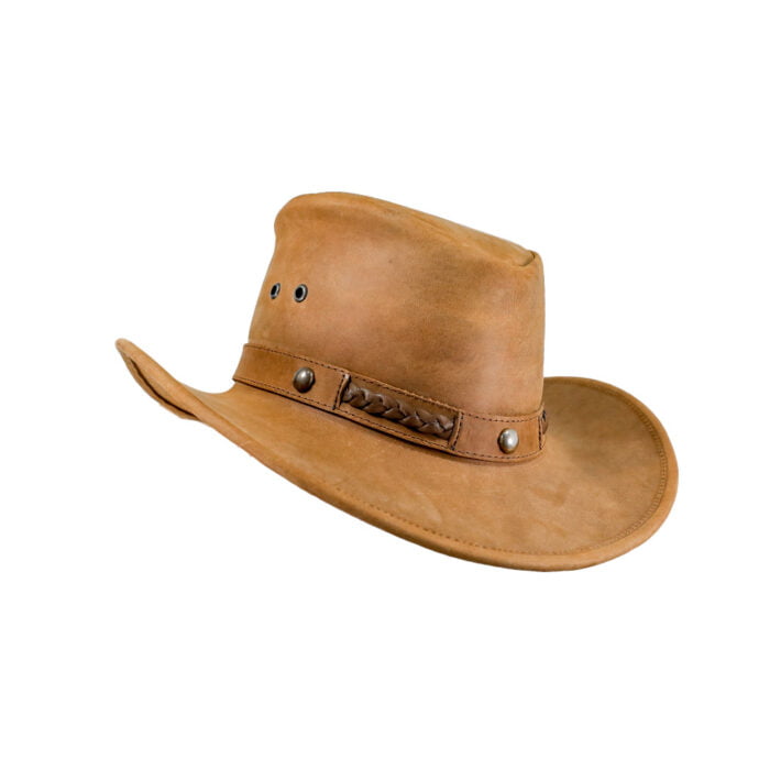 Sombrero Hombre En Piel Autentica Canyon Estoperol - Imagen 1