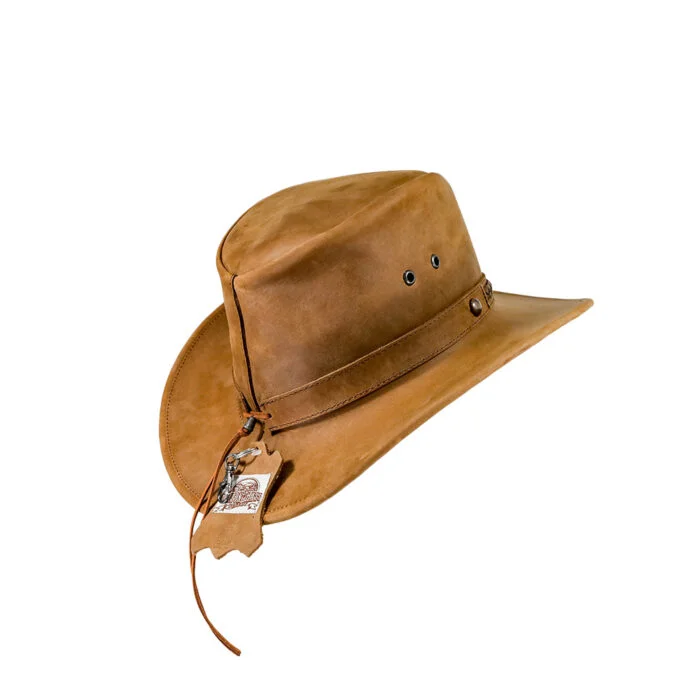 Sombrero Hombre En Piel Autentica Canyon Estoperol - Imagen 4