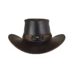 Sombrero Hombre En Piel Autentica Canyon Estoperol - Imagen 3
