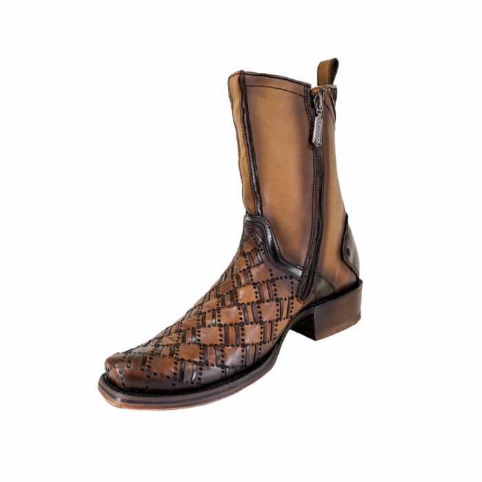 Botas Hombre Vaqueras En Piel Autentica Cuadra 1J2Hrs - Imagen 4