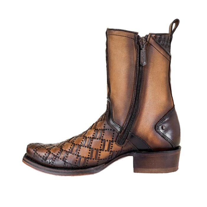 Botas Hombre Vaqueras En Piel Autentica Cuadra 1J2Hrs - Imagen 3