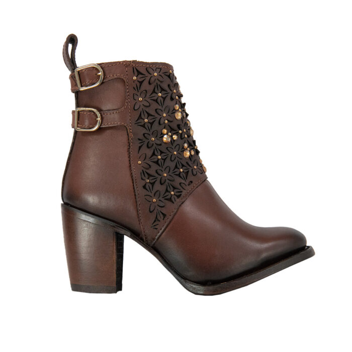 Botines Mujer En Piel Autentica Cuadra Moroni 3W02RS - Imagen 1