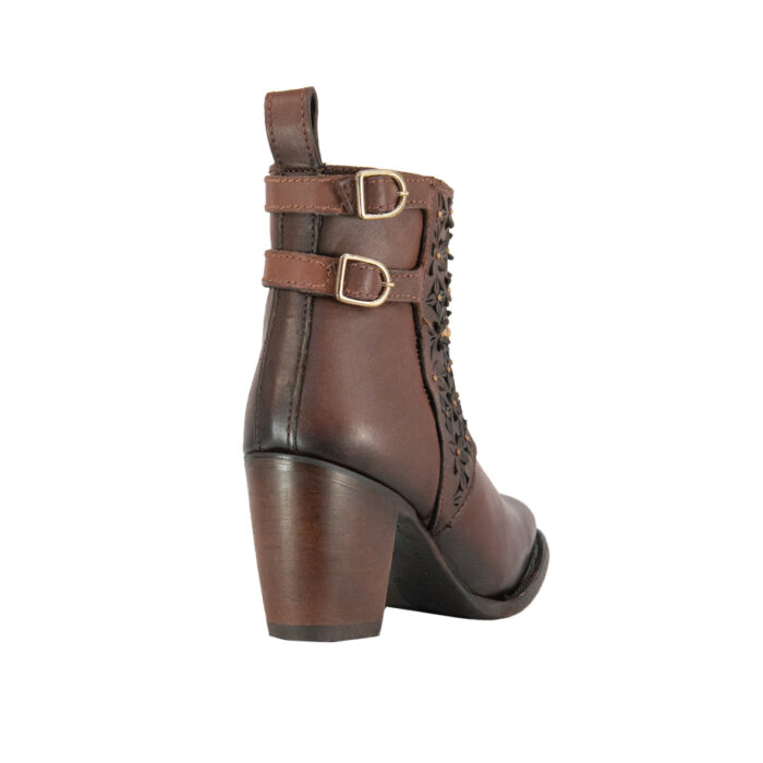 Botines Mujer En Piel Autentica Cuadra Moroni 3W02RS - Imagen 3