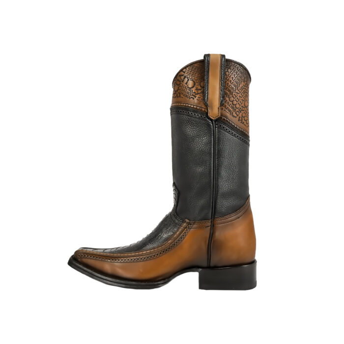 Botas Hombre En Piel Autentica Cuadra 1B1Dpt - Imagen 4