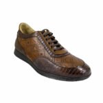 Sneakers Hombre En Piel De Lizard Cuadra 65Klttv - Imagen 2