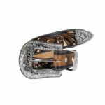 Cinturon Mujer En Piel Autentica Mabo Western Anto 52 Flor - Imagen 2