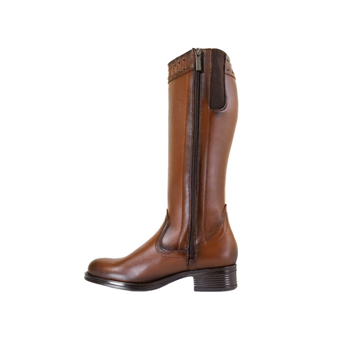 Botas Mujer Altas En Piel Autentica Lyard Lesno - Imagen 5