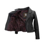 Chamarra Mujer En Piel Autentica Mabo Sofia Peliwuey - Imagen 2