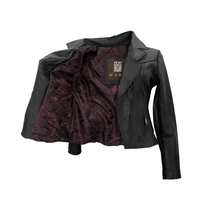 Chamarra Mujer En Piel Autentica Mabo Sofia Peliwuey - Imagen 2