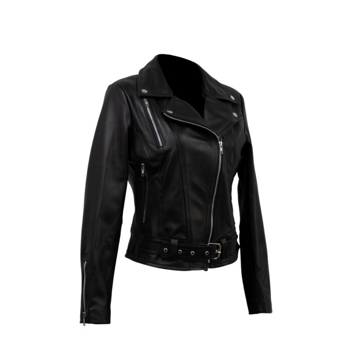 Chamarra Mujer En Piel Autentica Mabo Abby - Imagen 2