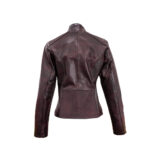 Chamarra Mujer Premium En Piel Autentica Mabo Minerva Deslavado - Imagen 3