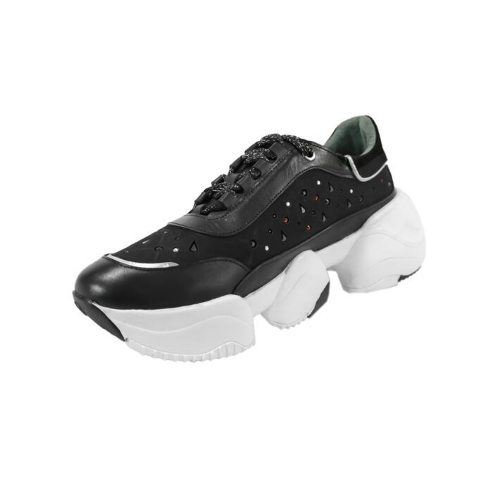 Sneakers Mujer En Piel Autentica Cuadra 1R9Tsvl - Imagen 5