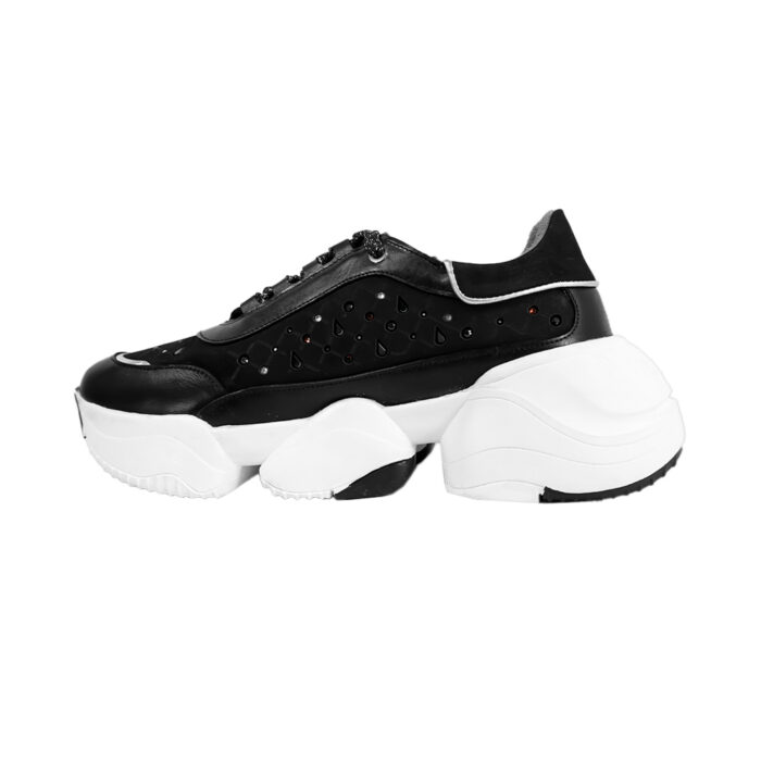 Sneakers Mujer En Piel Autentica Cuadra 1R9Tsvl - Imagen 4