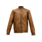 Chamarra Hombre Premium En Piel Autentica Mabo Mercurio Wax - Imagen 3