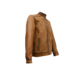 Chamarra Hombre Premium En Piel Autentica Mabo Mercurio Wax - Imagen 7