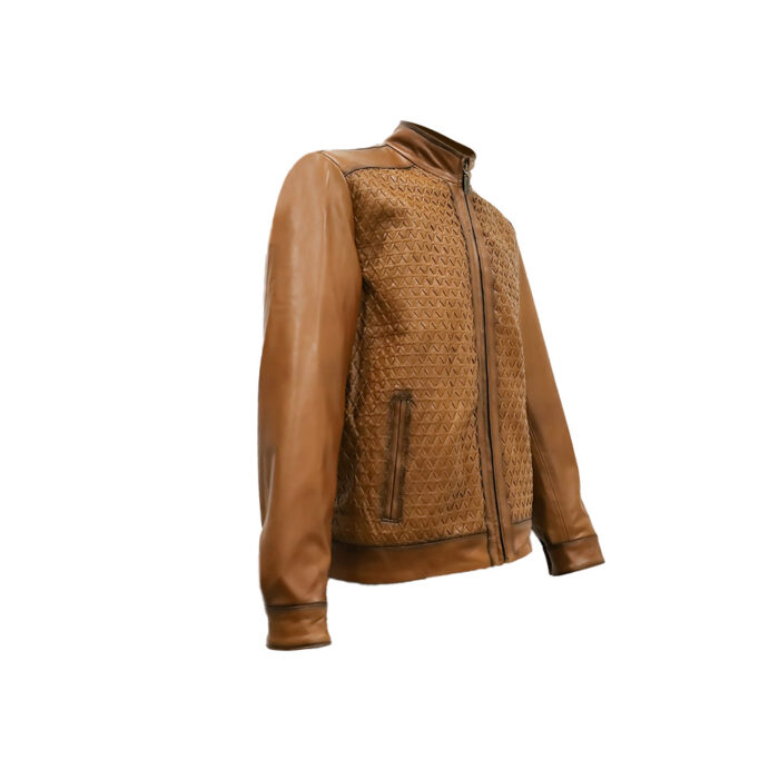 Chamarra Hombre Premium En Piel Autentica Mabo Mercurio Wax - Imagen 7