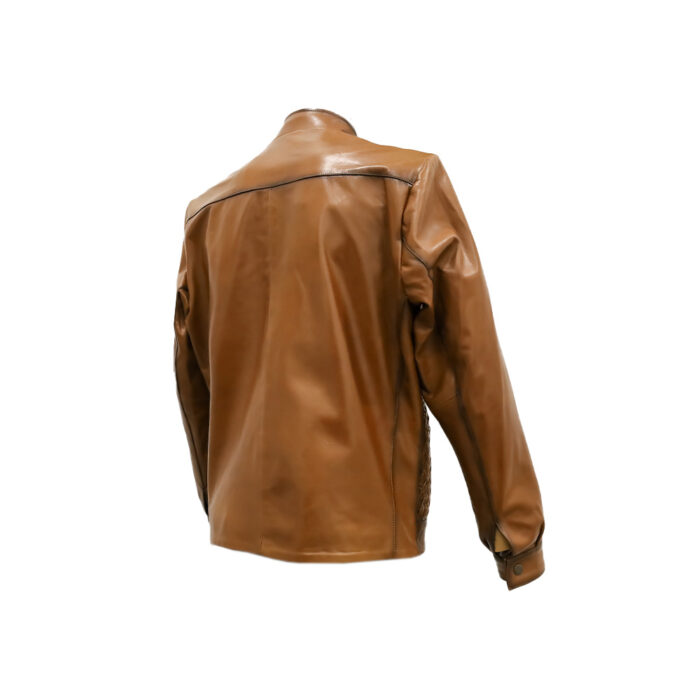 Chamarra Hombre Premium En Piel Autentica Mabo Mercurio Wax - Imagen 6