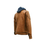 Chamarra Hombre Premium En Piel Autentica Mabo Asim Corrugado - Imagen 4