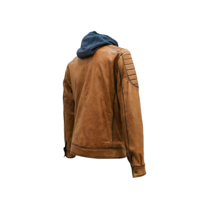 9001234-3.jpg Chamarra Hombre Premium En Piel Autentica Mabo Asim Corrugado - Imagen 4