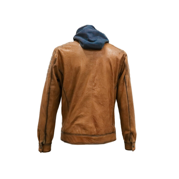 9001234-4.jpg Chamarra Hombre Premium En Piel Autentica Mabo Asim Corrugado - Imagen 3
