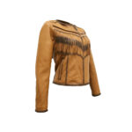 Chamarra Mujer Premium En Piel Autentica Mabo Romina Mzo - Imagen 2