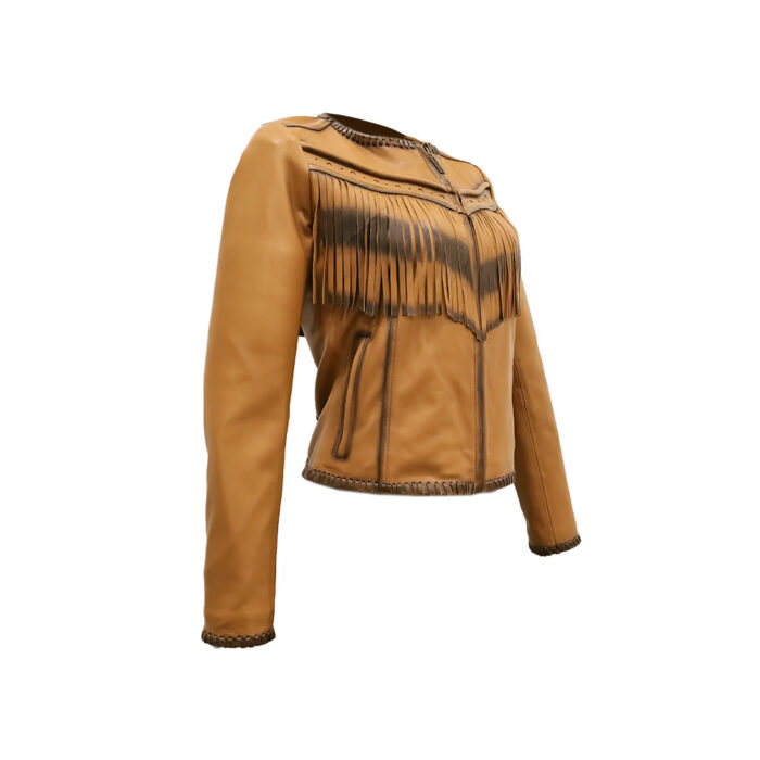 Chamarra Mujer Premium En Piel Autentica Mabo Romina Mzo - Imagen 2