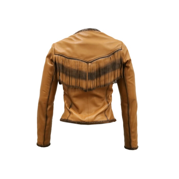 Chamarra Mujer Premium En Piel Autentica Mabo Romina Mzo - Imagen 3