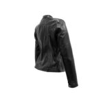 Chamarra Mujer Premium En Piel Autentica Mabo Dany Satinado - Imagen 4