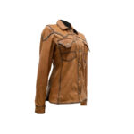 Camisola Mujer Premium En Piel Autentica Mabo Lluvia Corrugada - Imagen 2