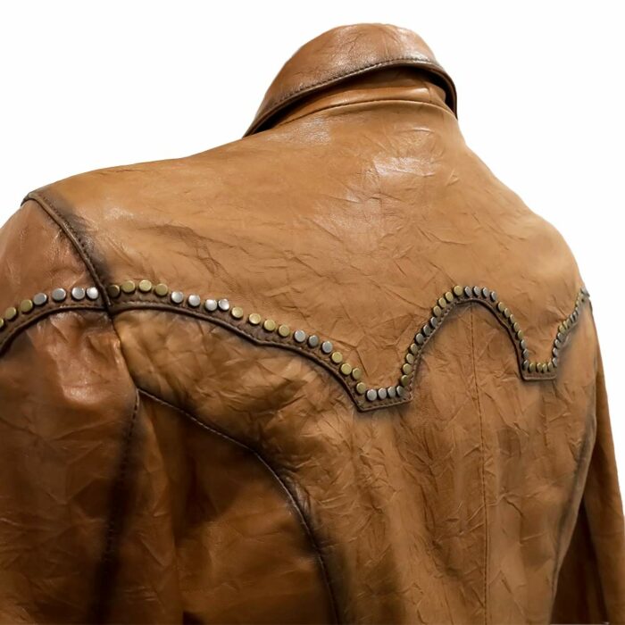 Camisola Mujer Premium En Piel Autentica Mabo Lluvia Corrugada - Imagen 6