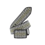 Cinturon Hombre En Hilo De Plata Mabo Mil Aros Doble Color 2"