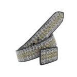 Cinturon Hombre En Hilo De Plata Mabo Mil Aros Doble Color 2" - Imagen 2